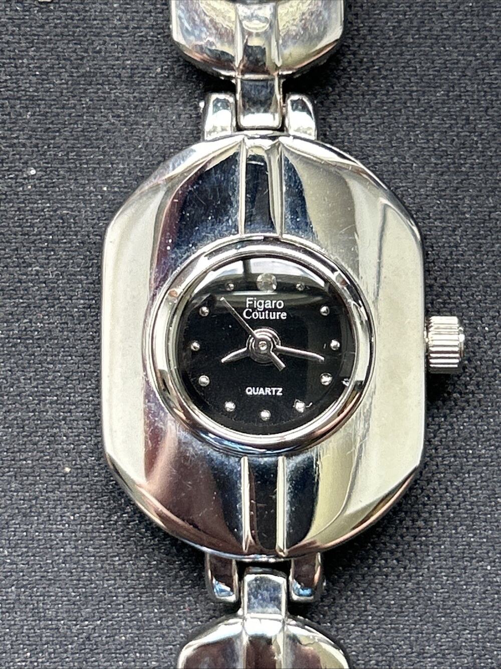 Figaro Couture Silver Tone Women’s Quartz Watch